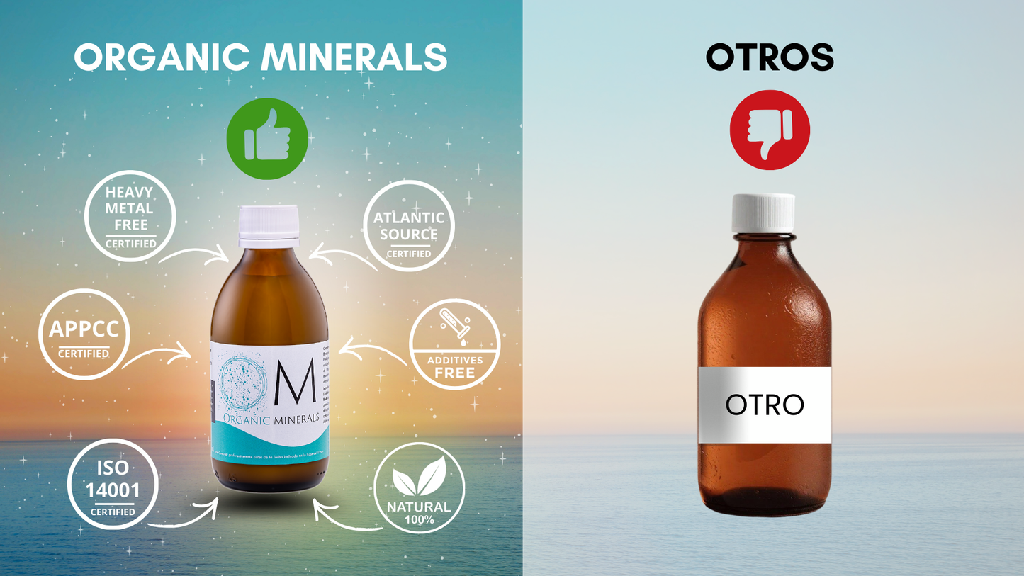 OM Organic Minerals 1000 ml | Ingeniería Mineral y Biohacking de Élite