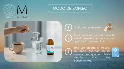 OM Organic Minerals 1000 ml | Ingeniería Mineral y Biohacking de Élite