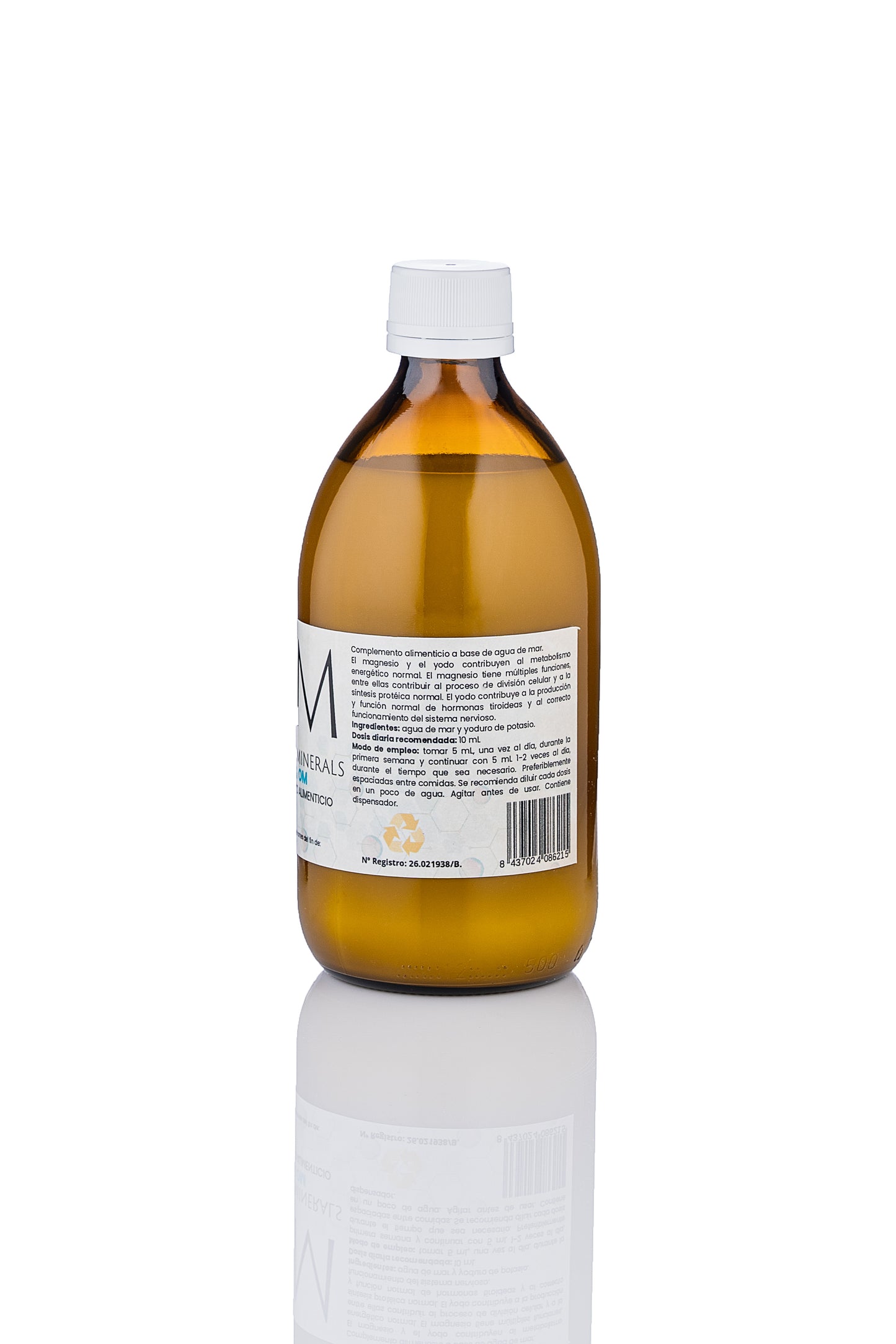 Yodo+Ormus OM Organic Minerals 500mL -Mineral esencial para la función normal tiroidea - Recomendado para personas con hipotiroidismo - Natural apto para Veganos - 1 Unidad